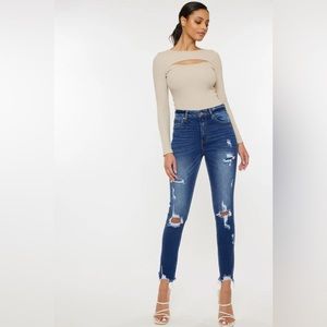 KanCan Samantha High Rise Ankle Skinny Jeans